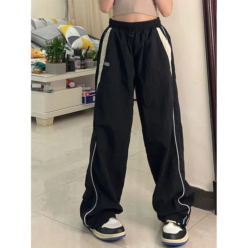 Women's Retro Loose-Fit Drawstring Casual Joggers