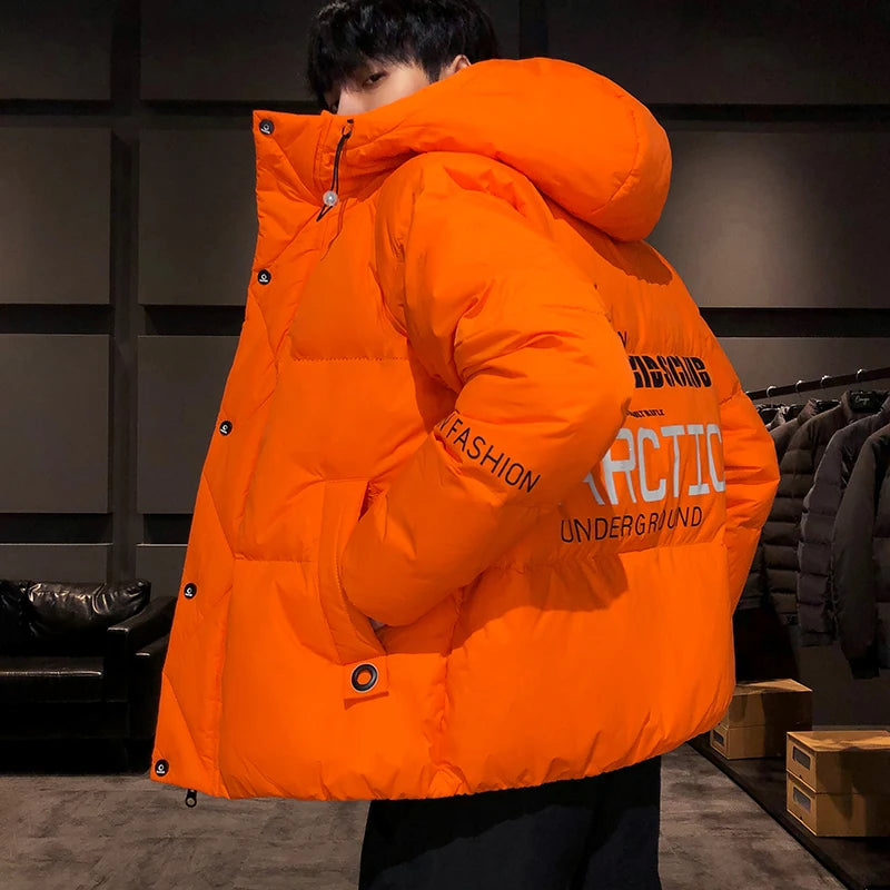 Men's Harajuku Hooded Parka Jacket - Various Colors