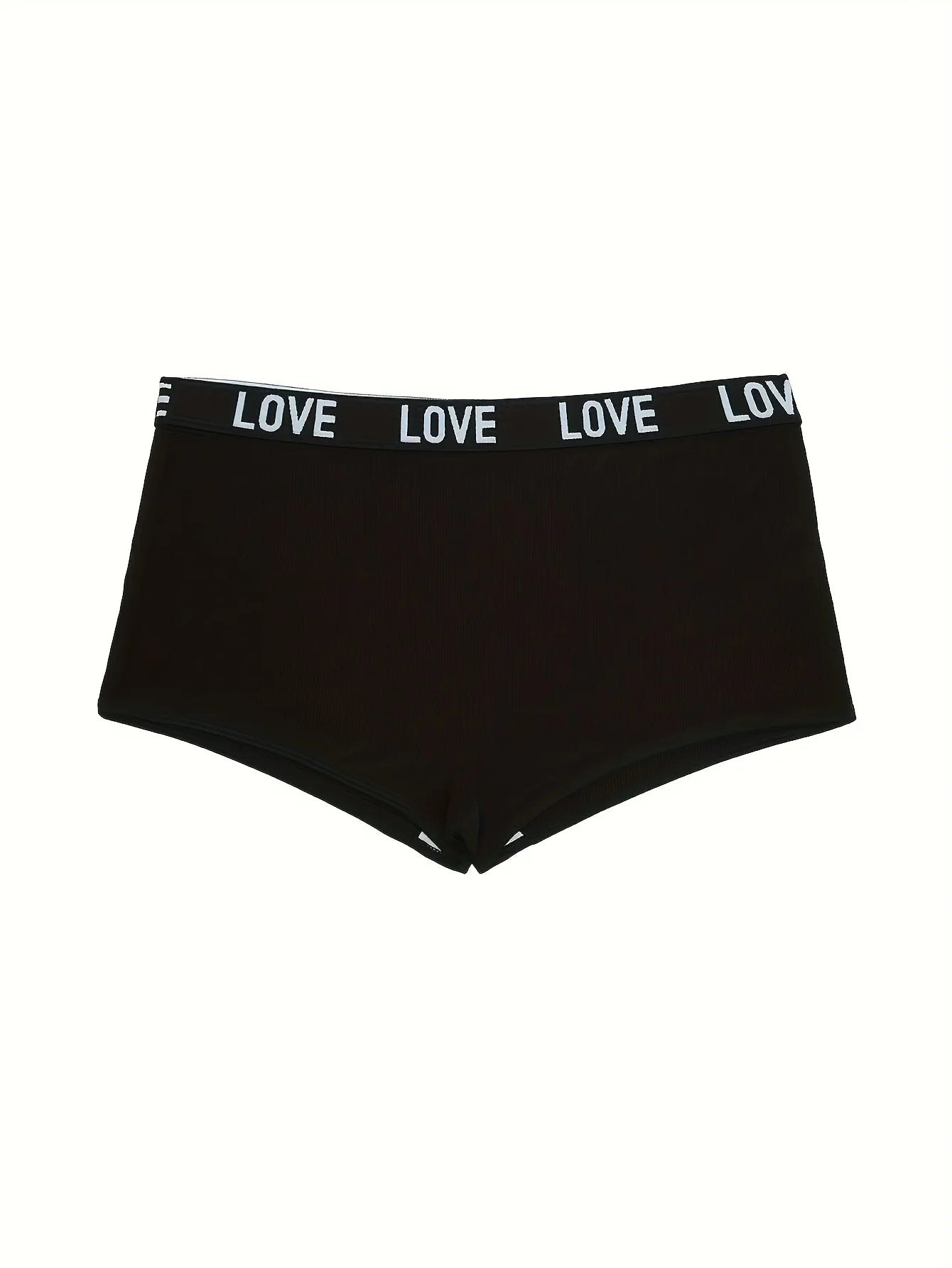 Women's 7-Pair Mixed Color "Love" Print Briefs
