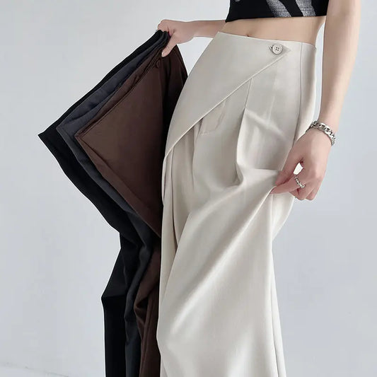 Women's High Waist Wide Leg Casual Pants