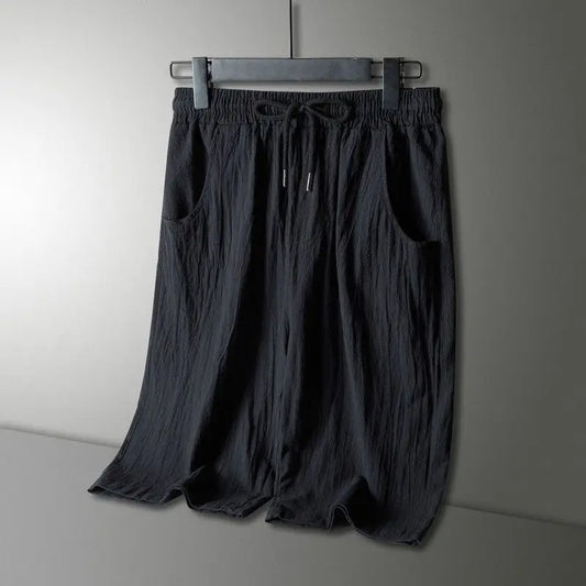 Men’s Two-Piece Button T-Shirt and Shorts Set - Relaxed Fit, Round Neck