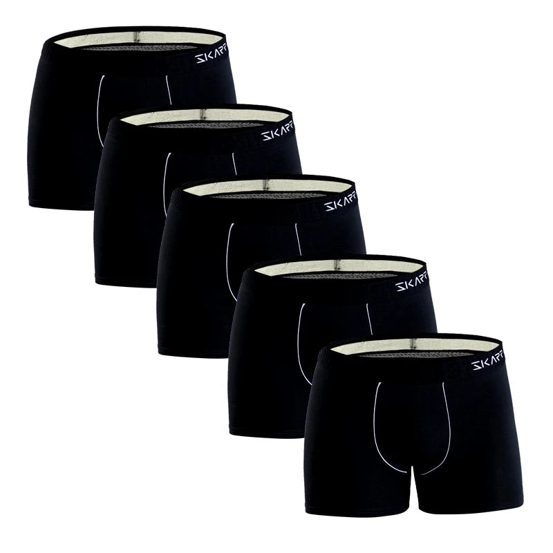 Premium 5-Pack Cotton Boxer Shorts for Men – Comfortable, Breathable Men's Underwear Set
