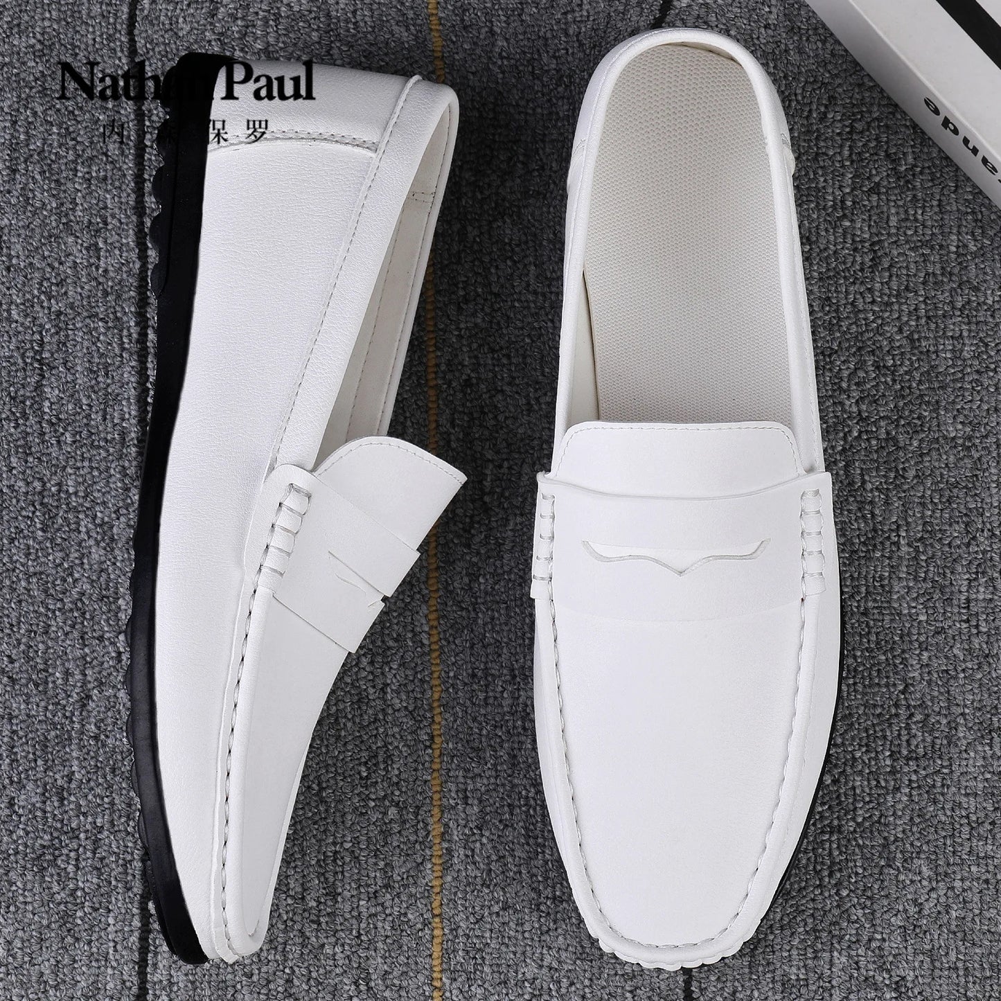 Men's Faux Leather Flat Shoes - Stylish & Comfortable Men's Flat Dress Shoes