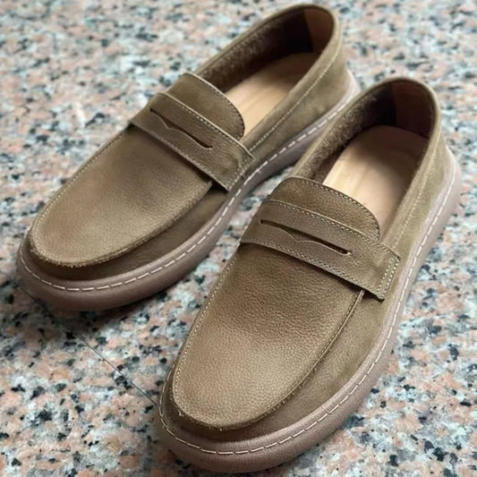 Men's Casual Cow Suede Leather Loafers