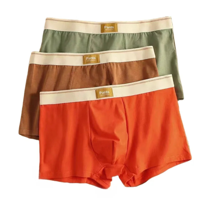 3-Pack Cotton Boxer Shorts for Men - Breathable and Comfortable Underwear