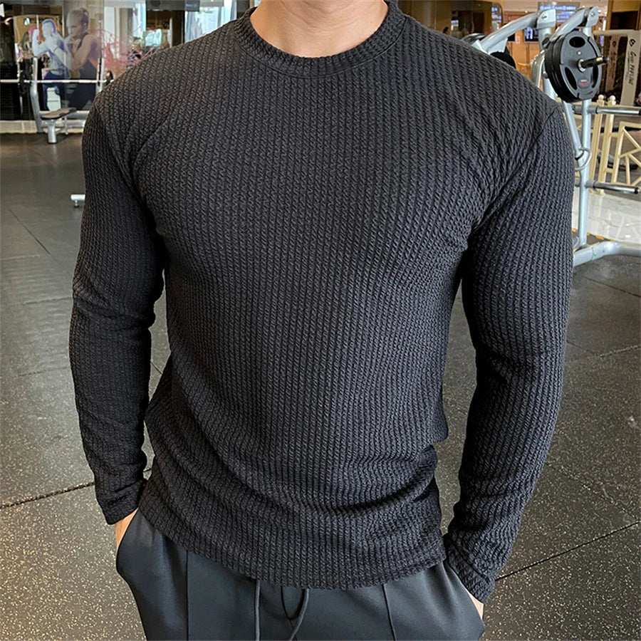 Men's Casual Oversized Long Sleeve Sweater