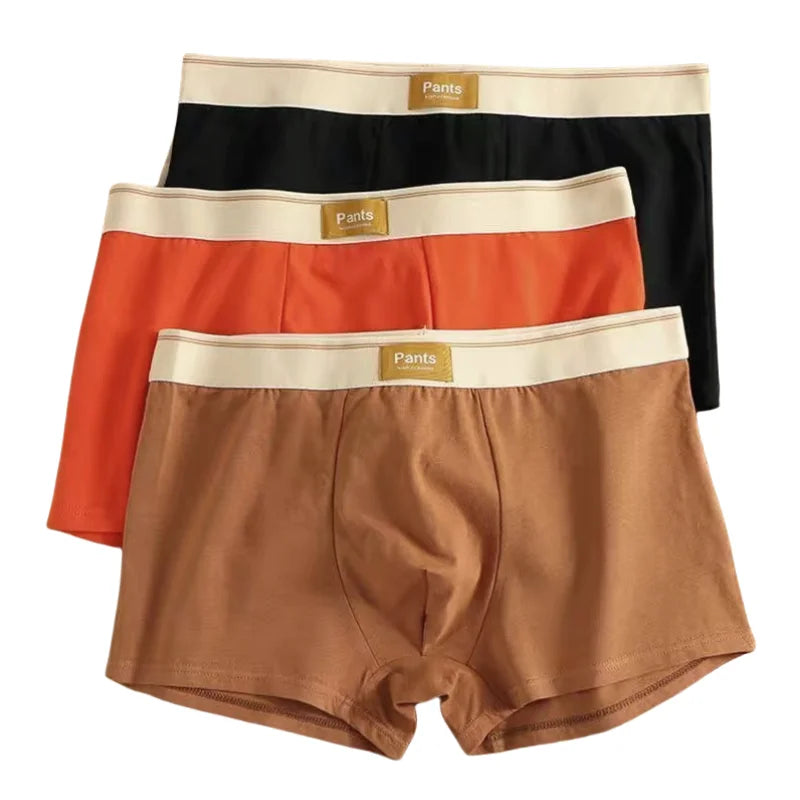 3-Pack Cotton Boxer Shorts for Men - Breathable and Comfortable Underwear