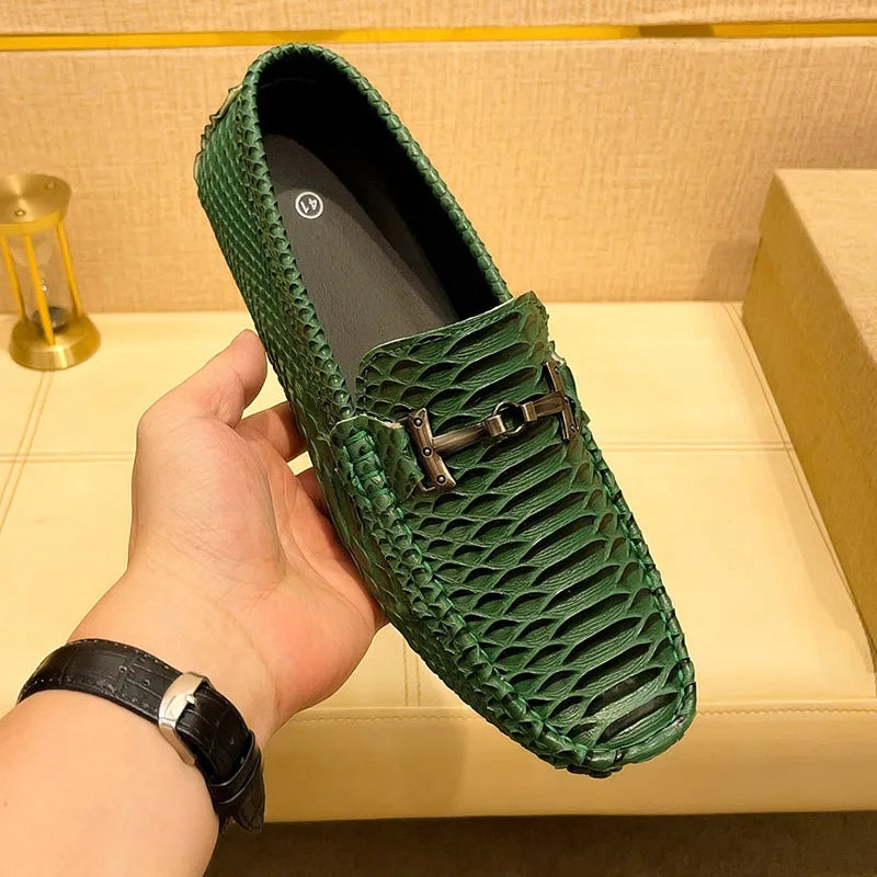 Men's Anti-Slip Breathable Ribbed Shoes – Stylish & Durable Slip-Resistant Footwear