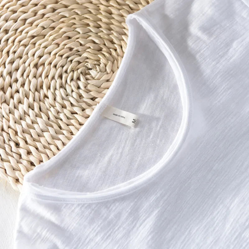 Men's Lightweight Cotton Slim-Fit T-Shirt - Breathable and Comfortable Tee