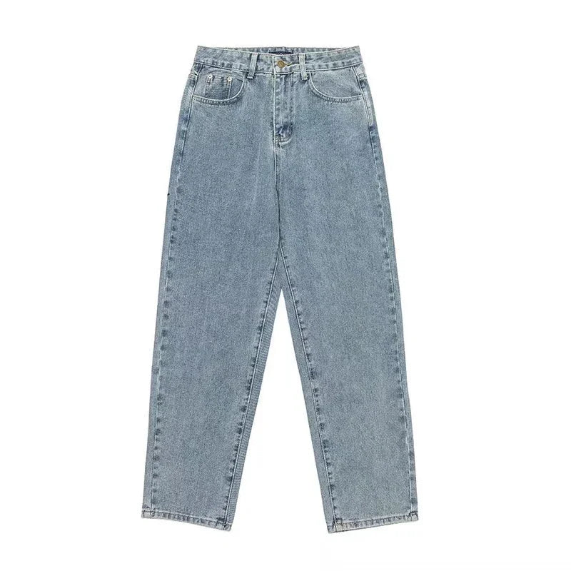 Men's Baggy Jeans - Oversized Straight Fit Wide Leg Denim Pants