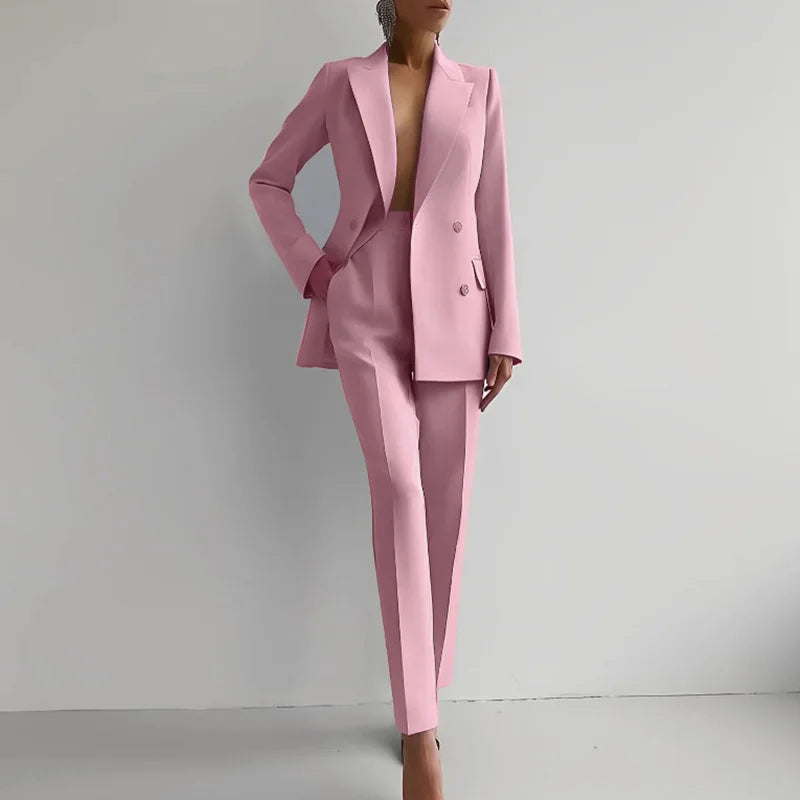 Women's Two-Piece Blazer and Pants Set