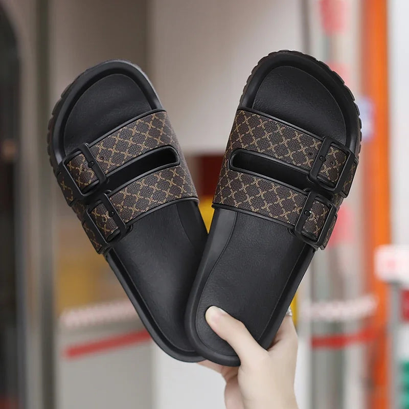 Men's Comfort Slippers & Non-Slip Slide Sandals – Casual Indoor & Outdoor Footwear