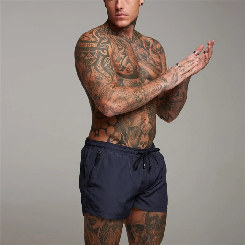 Men's Breathable Quick-Dry Thin Zip Pocket Shorts