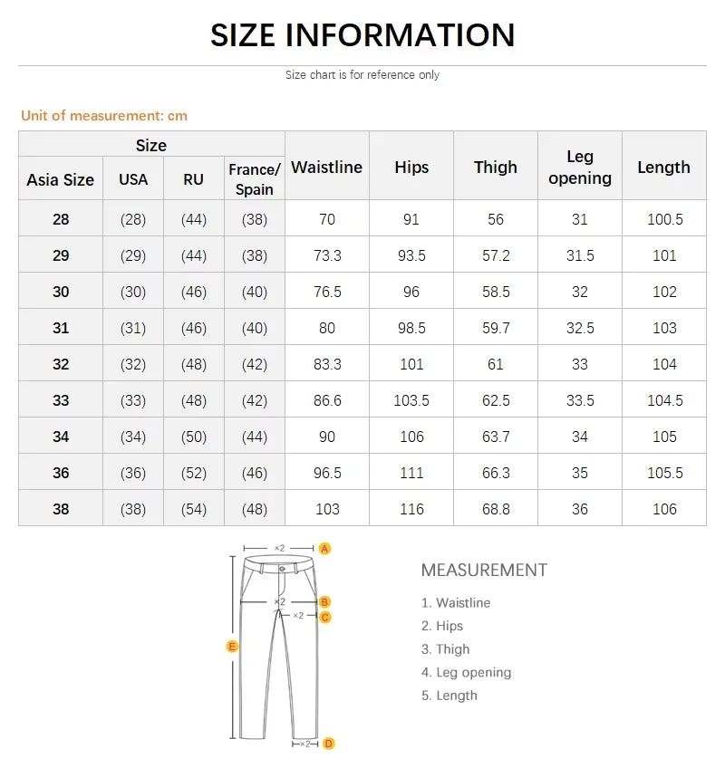 Men's Casual Slim Straight Trousers - 97% Cotton Comfortable Elastic Pants