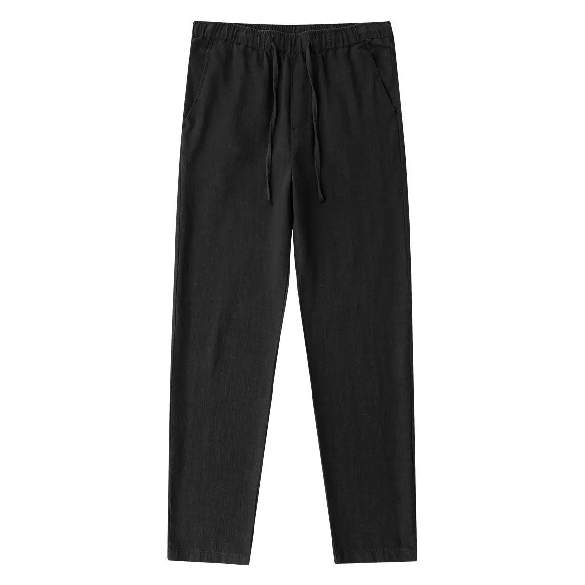 Men's Casual Lightweight Cotton Linen Wide Leg Pants