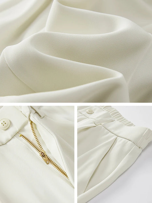 Breathable Casual Men’s Pants - Loose Fit Straight Waist Slacks & Drape Trousers