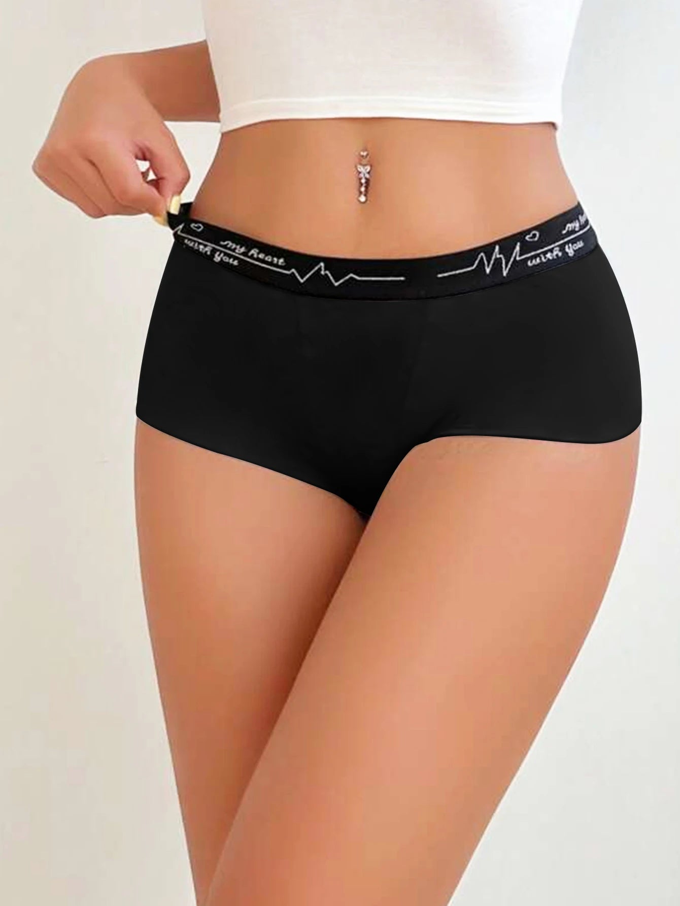 Womens "I Love My Husband" Printed Boxer Shorts - Comfortable Female Underwear