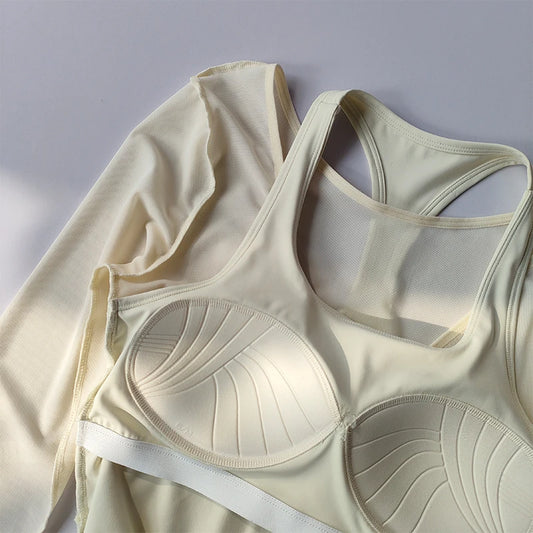 Women's Quick-Dry Mesh Two Piece Yoga Set