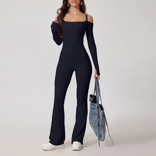 Women's Flared Jumpsuit Bodysuit – Stylish & Comfortable Women's Jumpsuit for All Occasions