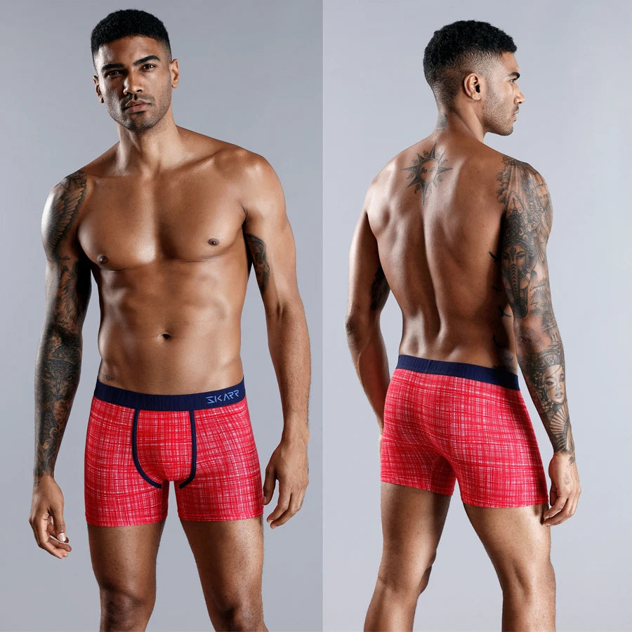 Premium 5-Pack Cotton Boxer Shorts for Men – Comfortable, Breathable Men's Underwear Set