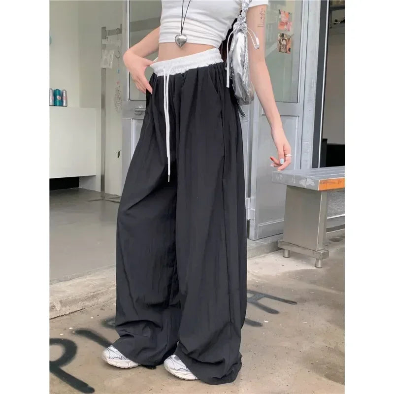 Women's Wide Leg Elastic Waist Sweatpants