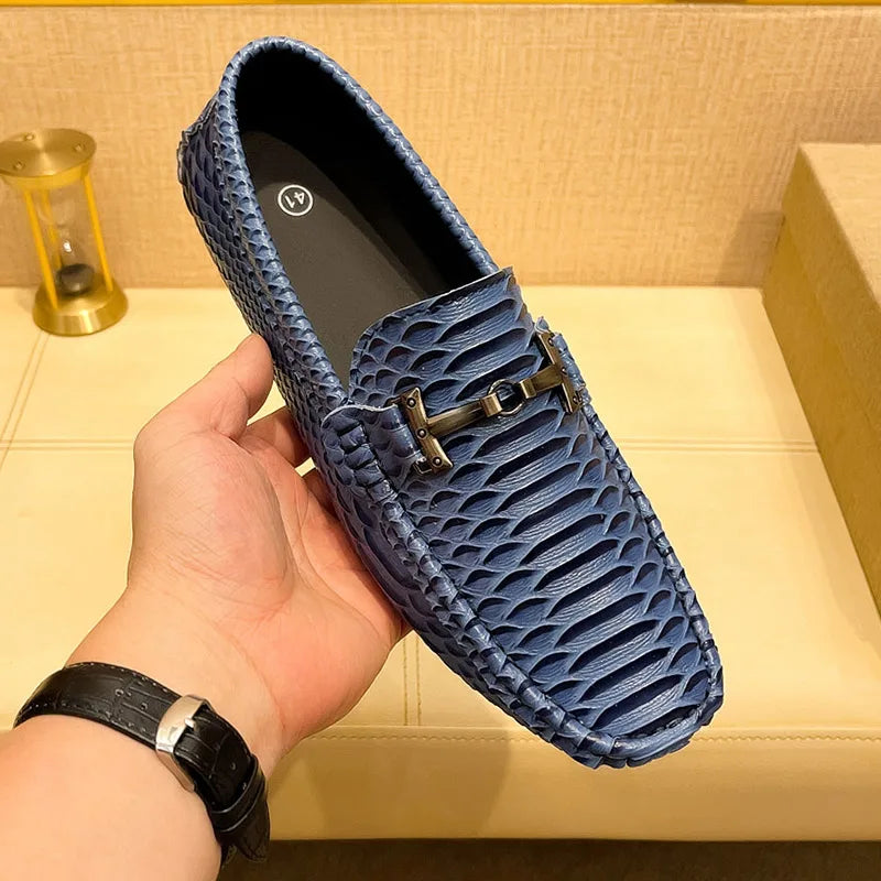 Men's Anti-Slip Breathable Ribbed Shoes – Stylish & Durable Slip-Resistant Footwear