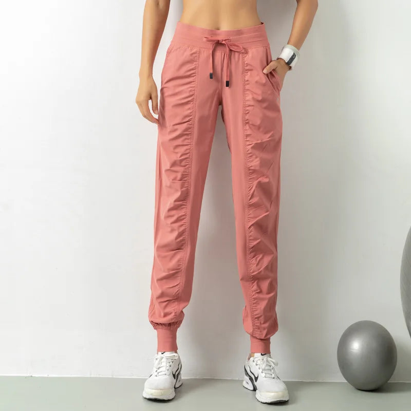Women's Slim Fit Drawstring Joggers With Pockets