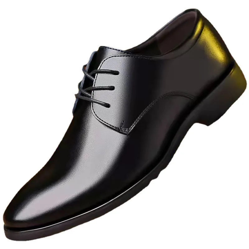 Men's Faux Leather Heightening Shoes - Stylish Elevated Men's Footwear