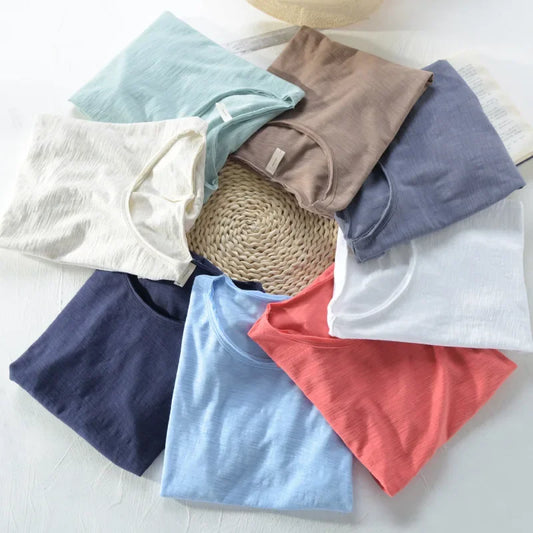 Men's Lightweight Cotton Slim-Fit T-Shirt - Breathable and Comfortable Tee