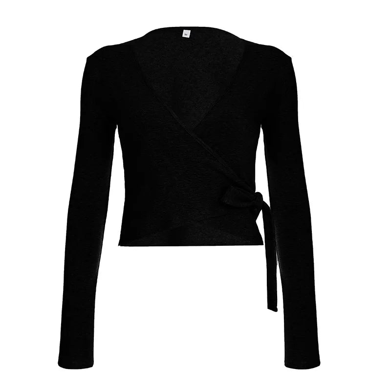 Women's 2-Piece Loose Pants and Flare Sleeve Crop Top Set