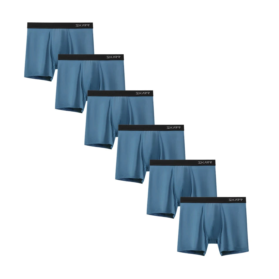 6-Pack Men's Boxer Briefs - Comfortable Trunks Shorts Underwear for Men