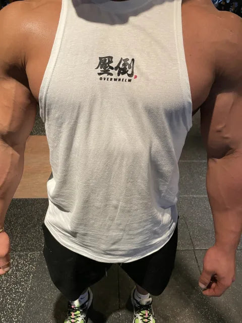 Men's Cotton Fitness Vest - Breathable Gym Sleeveless Top for Optimal Performance