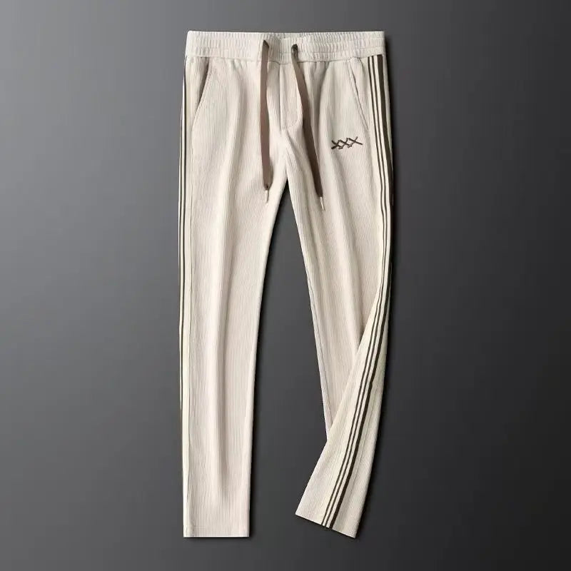 Men's 2-Piece Zipper Stand-Up Collar Cardigan & Straight Leg Sweatpants Set