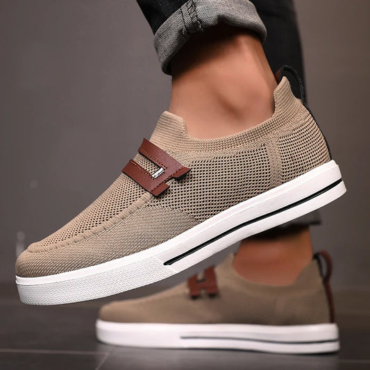 Men's Lightweight Mesh Breathable Casual Sneakers - Soft Sole Comfort Footwear
