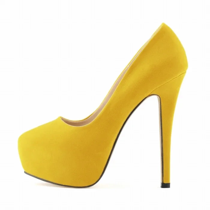 Women's 14cm Platform Heels - Super High Round Toe Stilettos