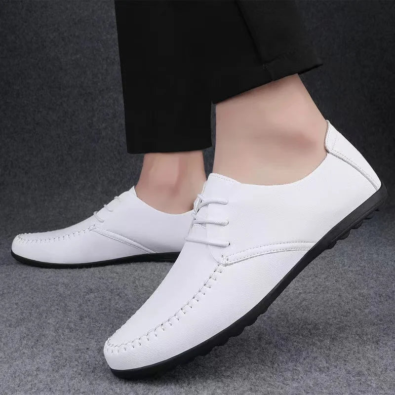 Men's Casual Lace-Up Shoes in Faux Leather