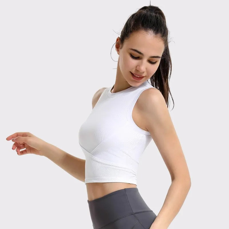 Women's Padded High-Impact Sports Bra Vest