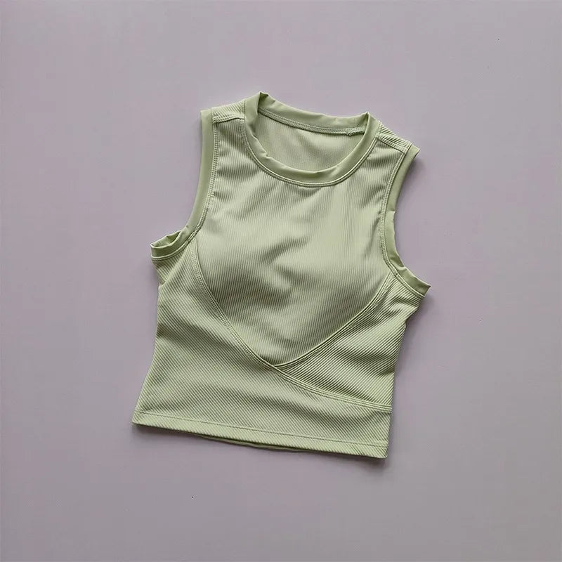 Women's Padded High-Impact Sports Bra Vest