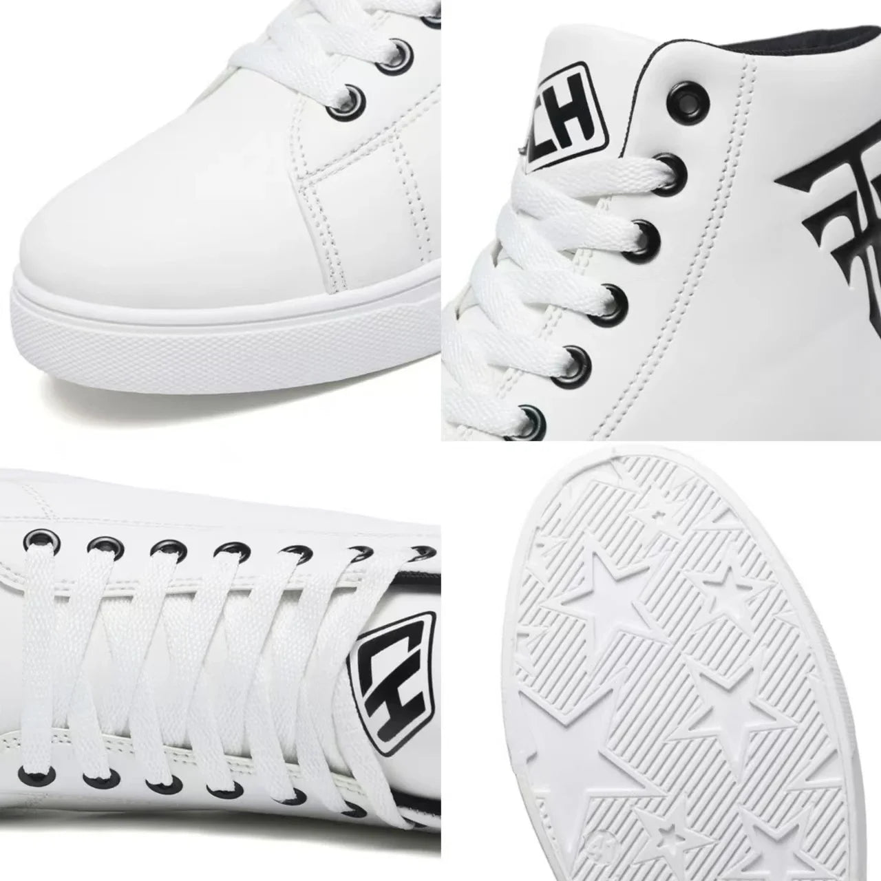 Men's High Top Vulcanized Lace Up Sneakers