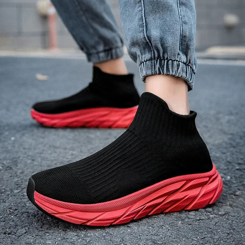 Women's Light Ankle Sock Boots – With Non-Slip Thick Soles - Various Colors