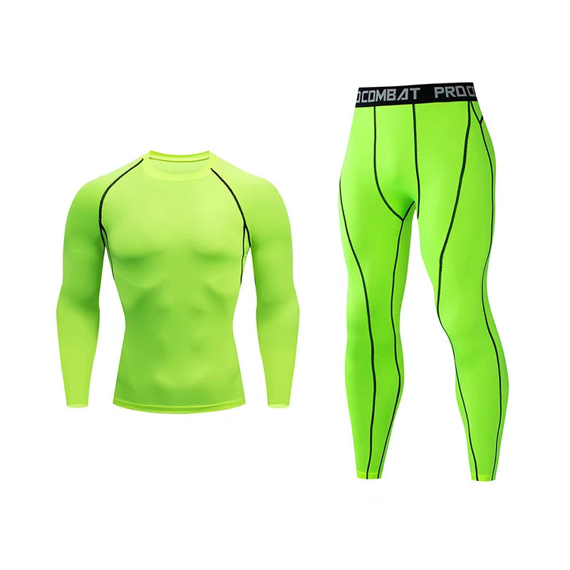 Men's 2-Piece Thermo Compression Pants and Sweater Set