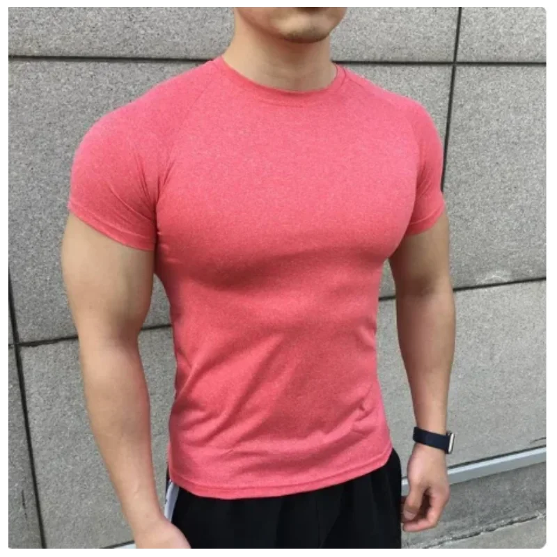 Men's Short Sleeve Fitness Compression T-Shirt - Various Colors