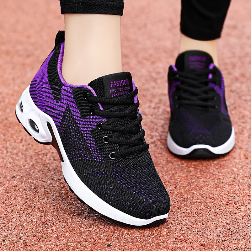 Women's Air Cushion Running Sneakers - Soft Bottom Active Wear