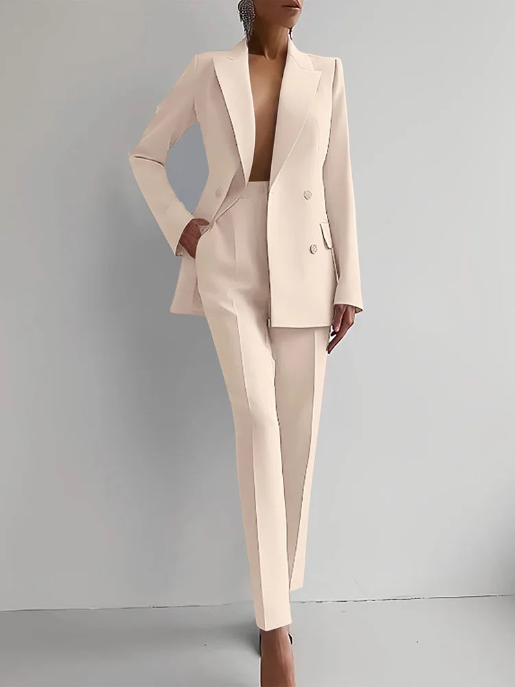 Women's Two-Piece Blazer and Pants Set