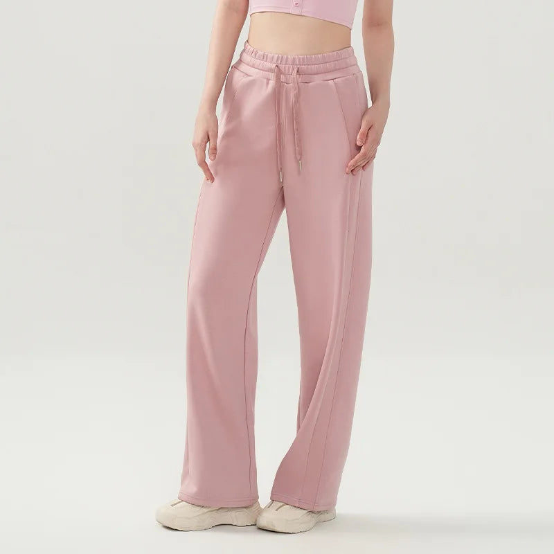 Women's Loose Fit Wide Leg Sweatpants with Drawstring