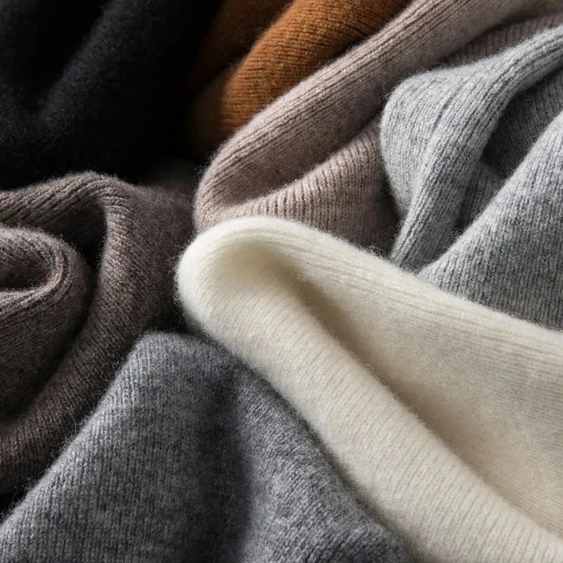 Women's High Waist Thick Knitted Soft Elastic Straight Sweatpants