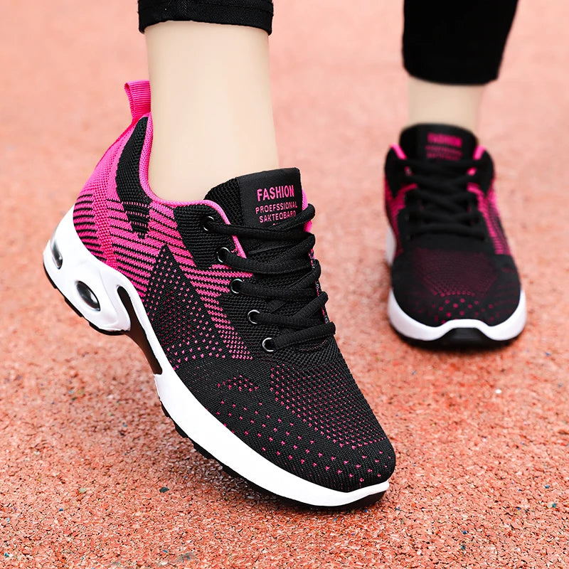 Women's Air Cushion Running Sneakers - Soft Bottom Active Wear