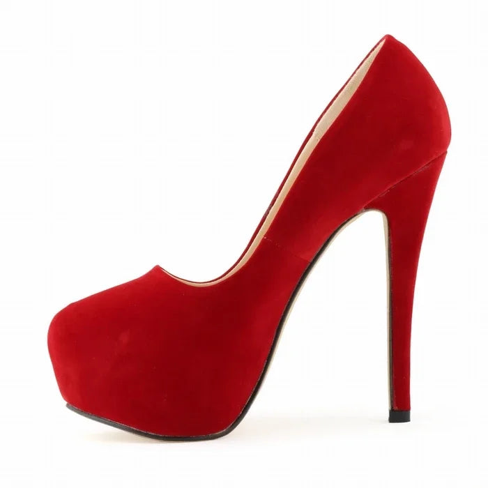 Women's 14cm Platform Heels - Super High Round Toe Stilettos