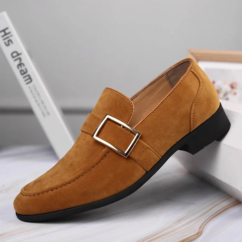 Men's Casual Faux Suede Slip On Shoes