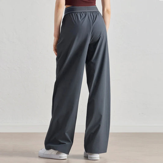 Women's Lightweight High-Waisted Wide Leg Loose Sweatpants